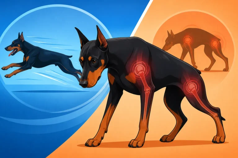 Stiffness in a Doberman That Used to Sprint