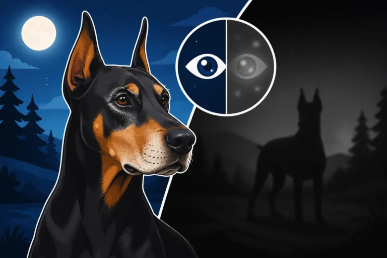 Night Vision Loss in an Older Doberman