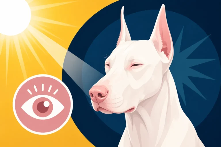 Light Sensitivity in an Albino Doberman