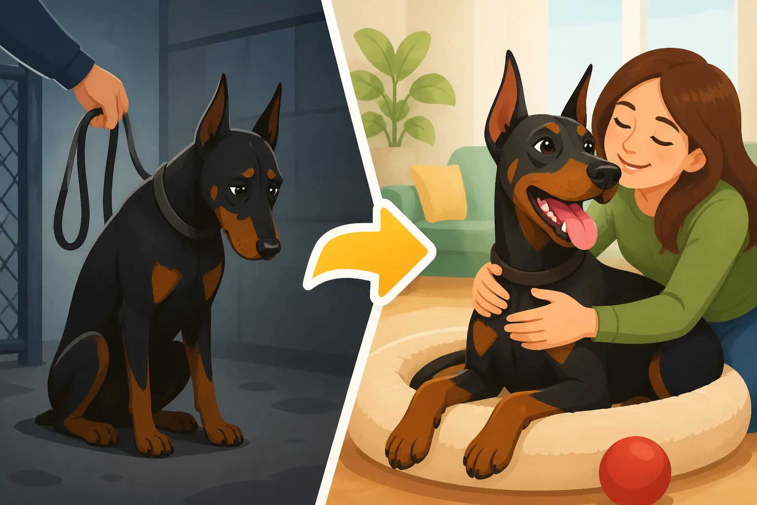 Where a Surrendered Doberman Ends Up