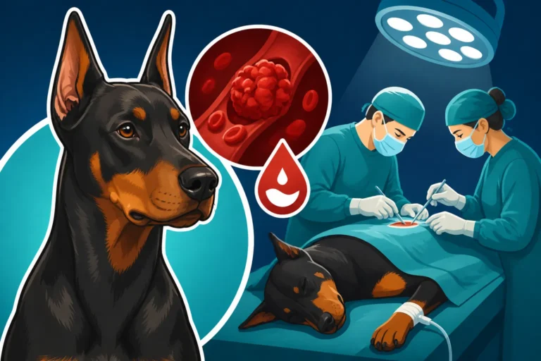 Surgery on a Doberman With a Clotting Problem