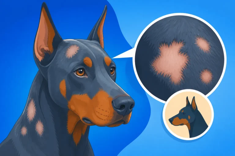 Hair Loss on a Blue Doberman