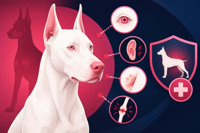 Albino Dobermans and Their Health Problems