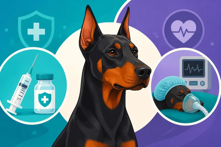 Vaccination and Anesthesia in a Doberman
