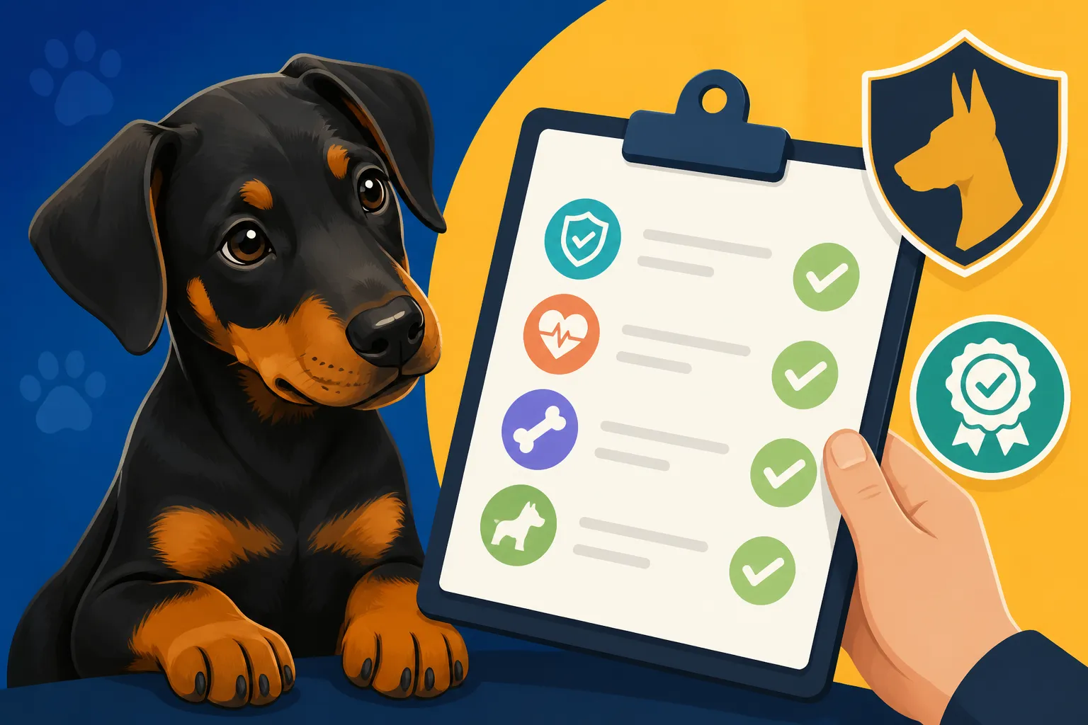 Reading a Doberman Puppy's Test Certificates