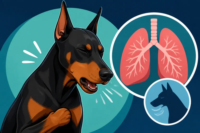 Coughing and Breathlessness in a Doberman