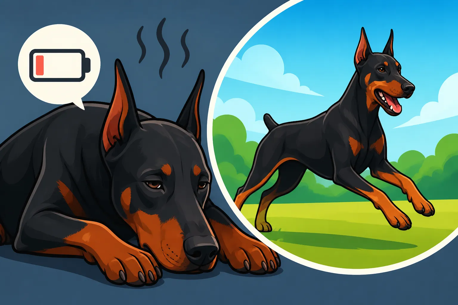 A Doberman That Tires Faster Than It Used To