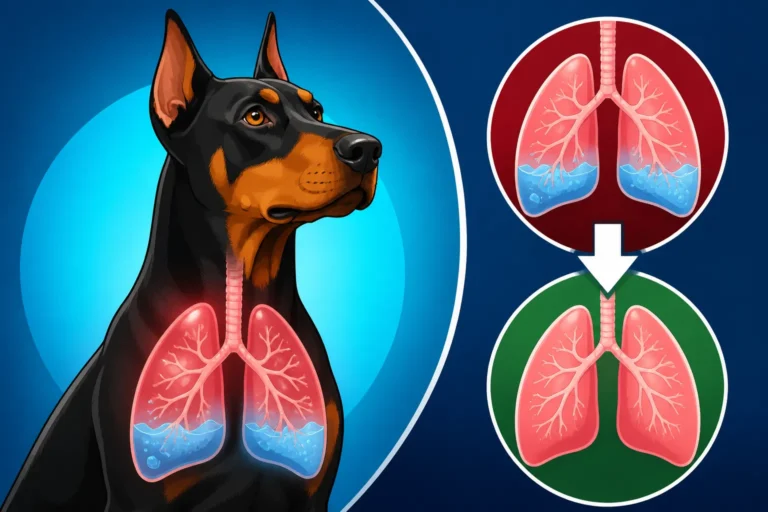 Fluid on a Doberman's Lungs and How It Is Cleared