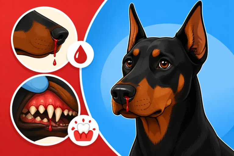 Nosebleeds and Gum Bleeding in a Doberman