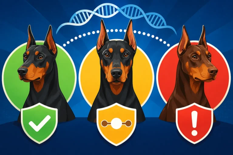 Clear, Carrier and Affected Doberman Results