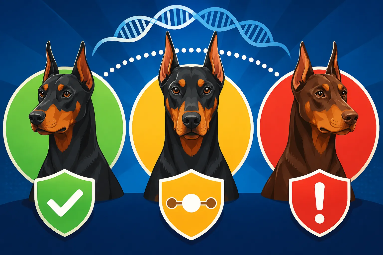 Clear, Carrier and Affected Doberman Results