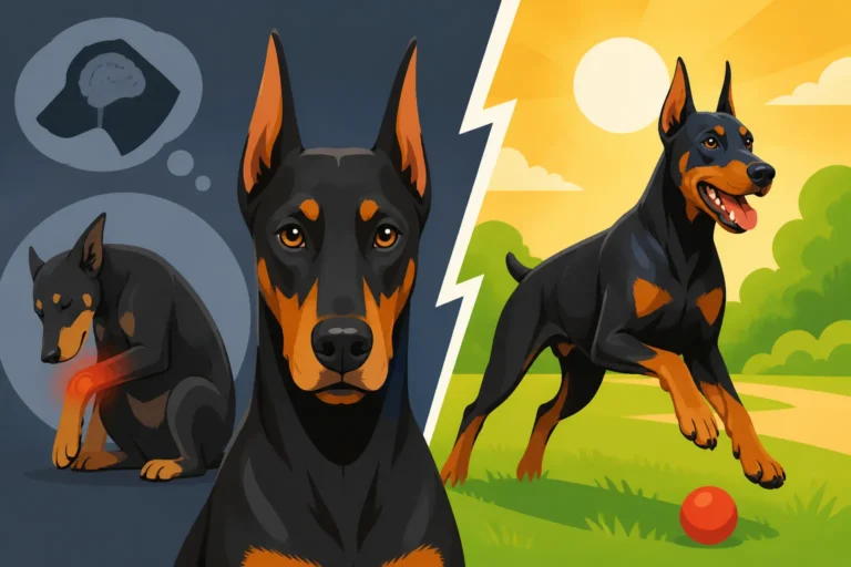Whether an Affected Doberman Lives Normally