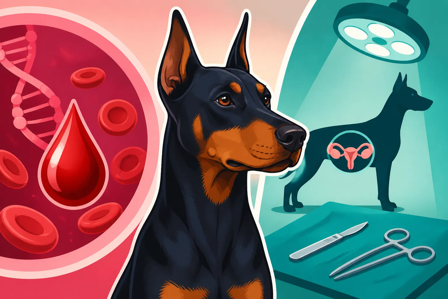 Spaying a Doberman That Carries the Bleeding Gene