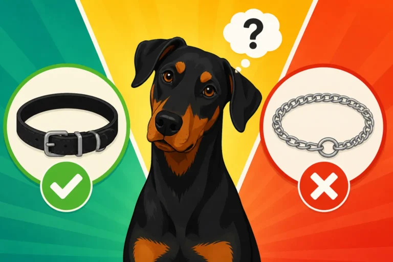 Whether a Wobbler Doberman Should Wear a Collar