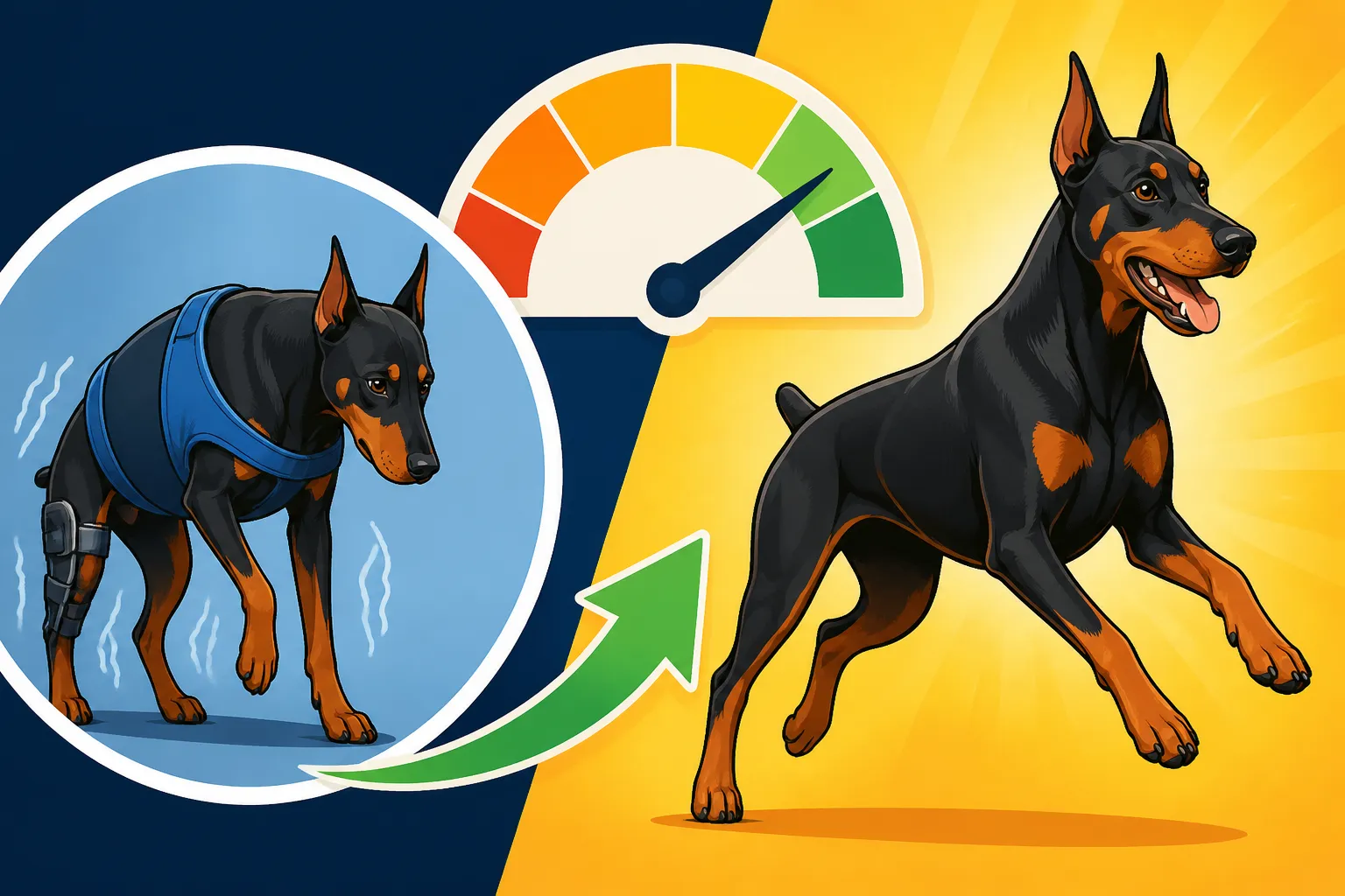 How Fast Doberman Wobbler Signs Progress