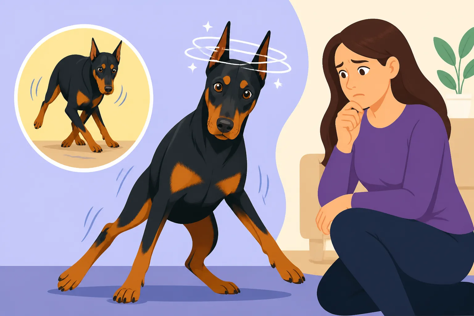 Living With a Doberman That Cannot Walk Straight