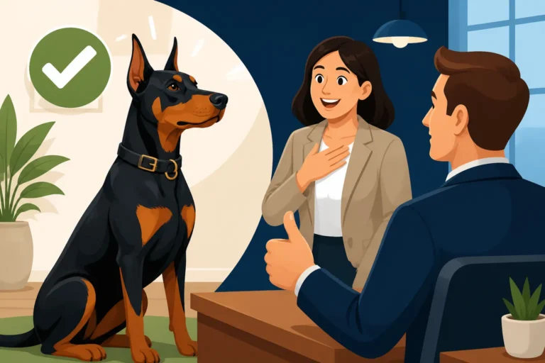 Convincing a Landlord a Doberman Is Trained