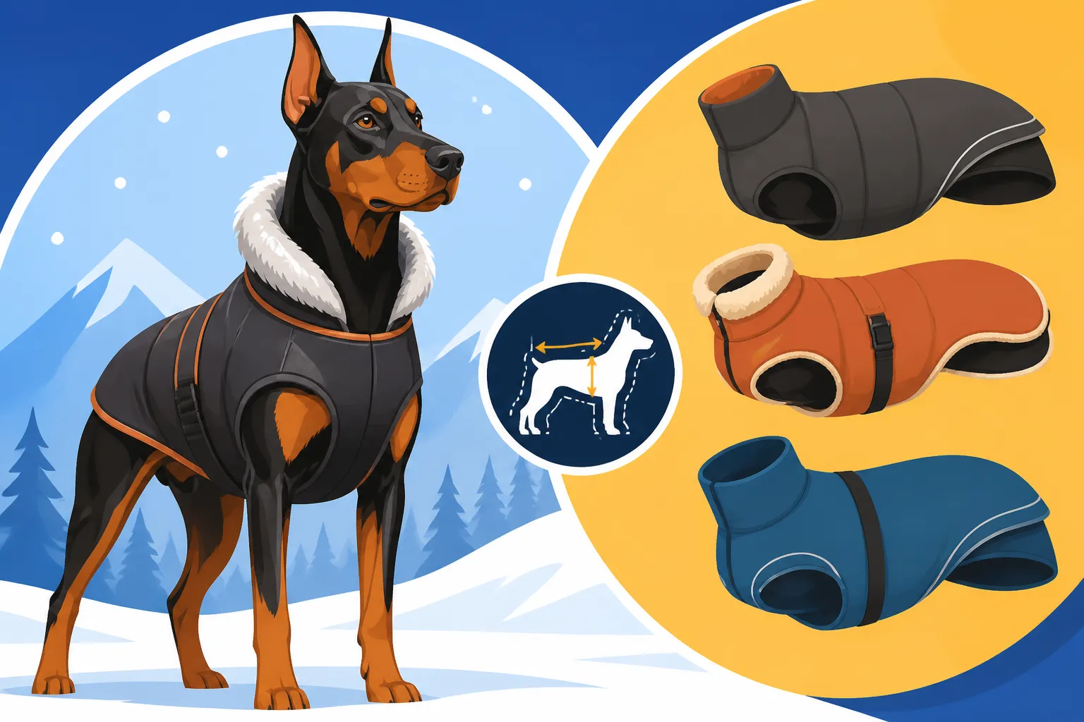 Winter Coats Sized for a Doberman