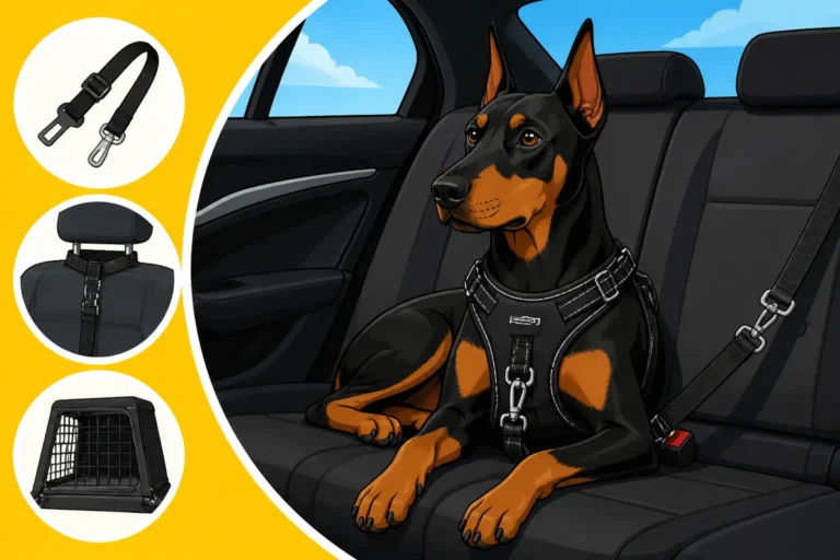 Car Restraints for an Eighty-Pound Doberman