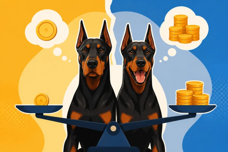 Whether Two Dobermans Double the Bills