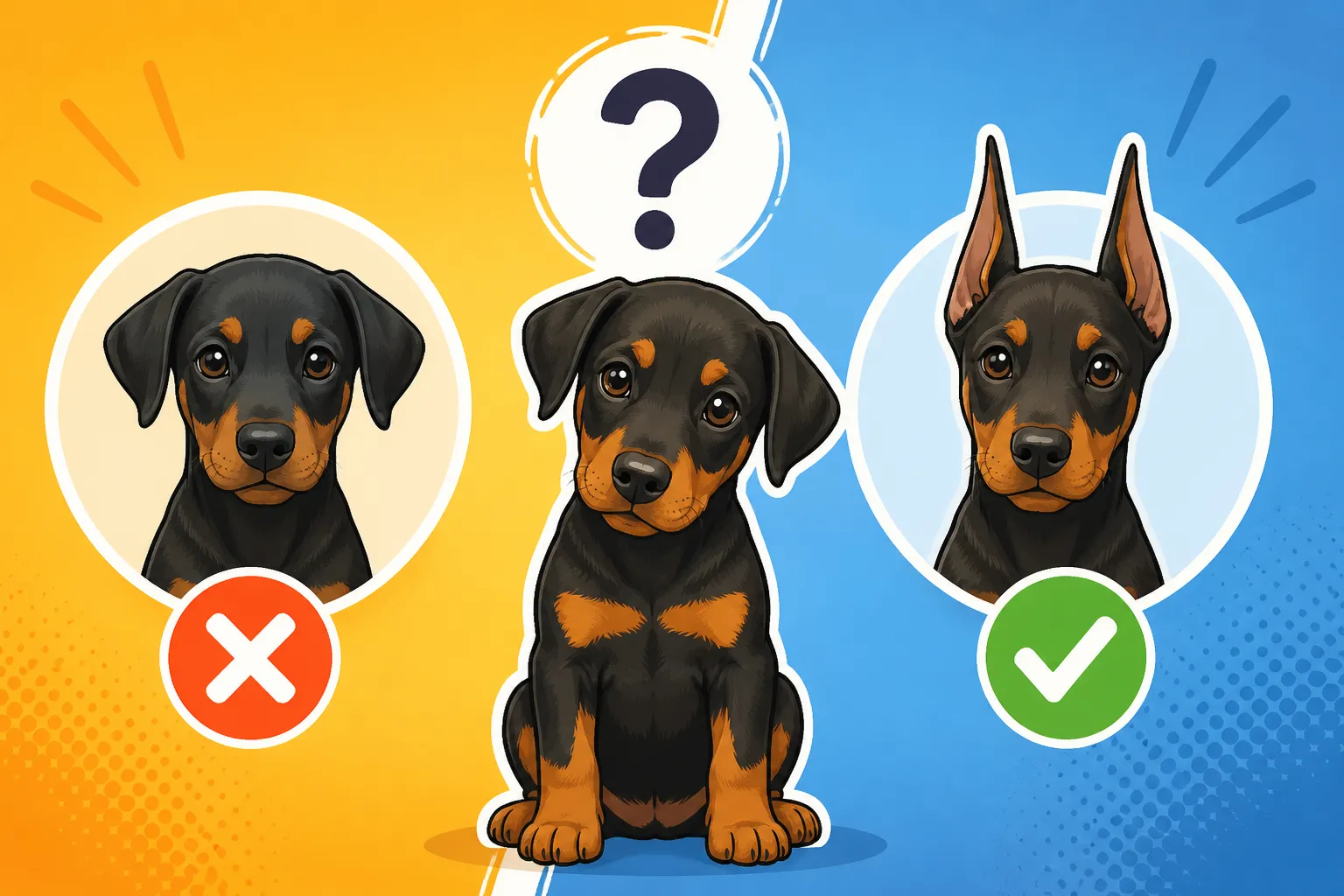 Whether Doberman Puppies Come Already Cropped