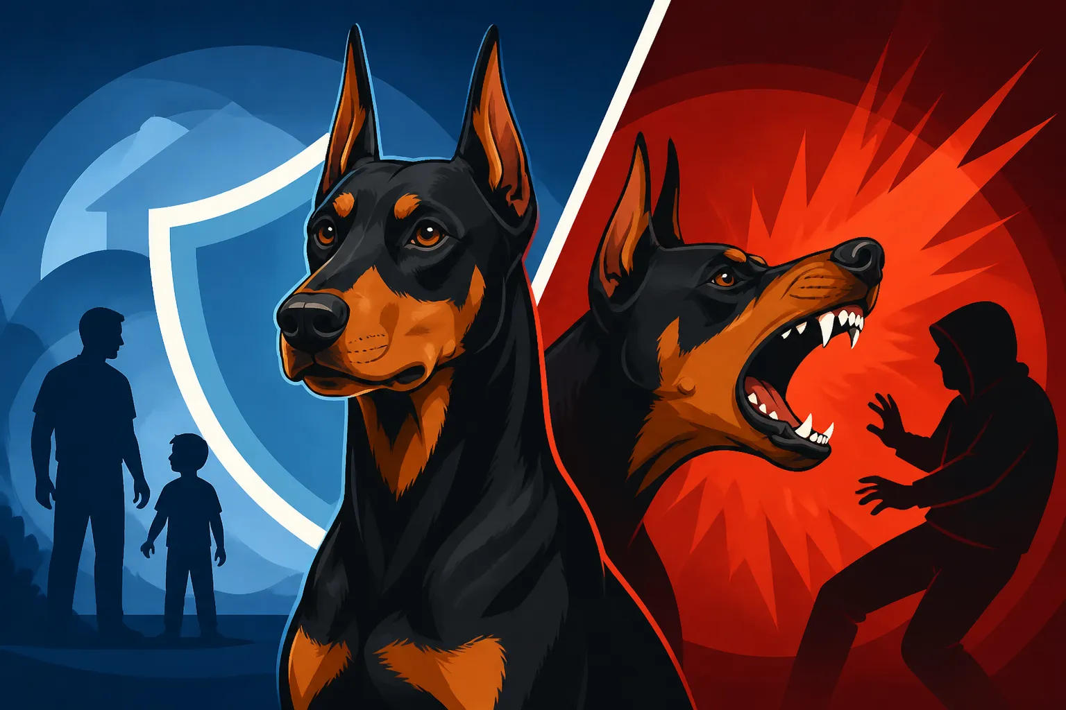 Doberman Guarding Instinct and Where It Tips Over