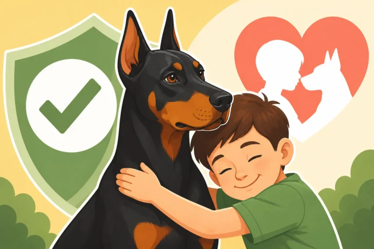 Whether a Doberman Is Safe Around Children