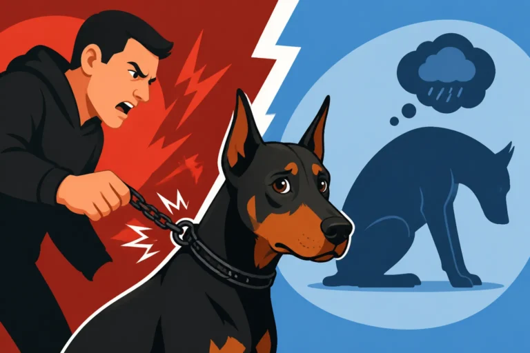 Why Heavy Corrections Backfire on a Doberman