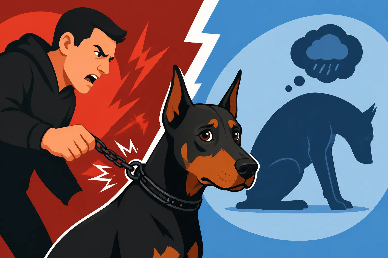 Why Heavy Corrections Backfire on a Doberman