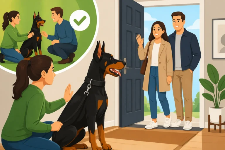 Teaching a Doberman to Accept Visitors