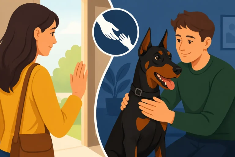 Leaving a Doberman With Someone Else