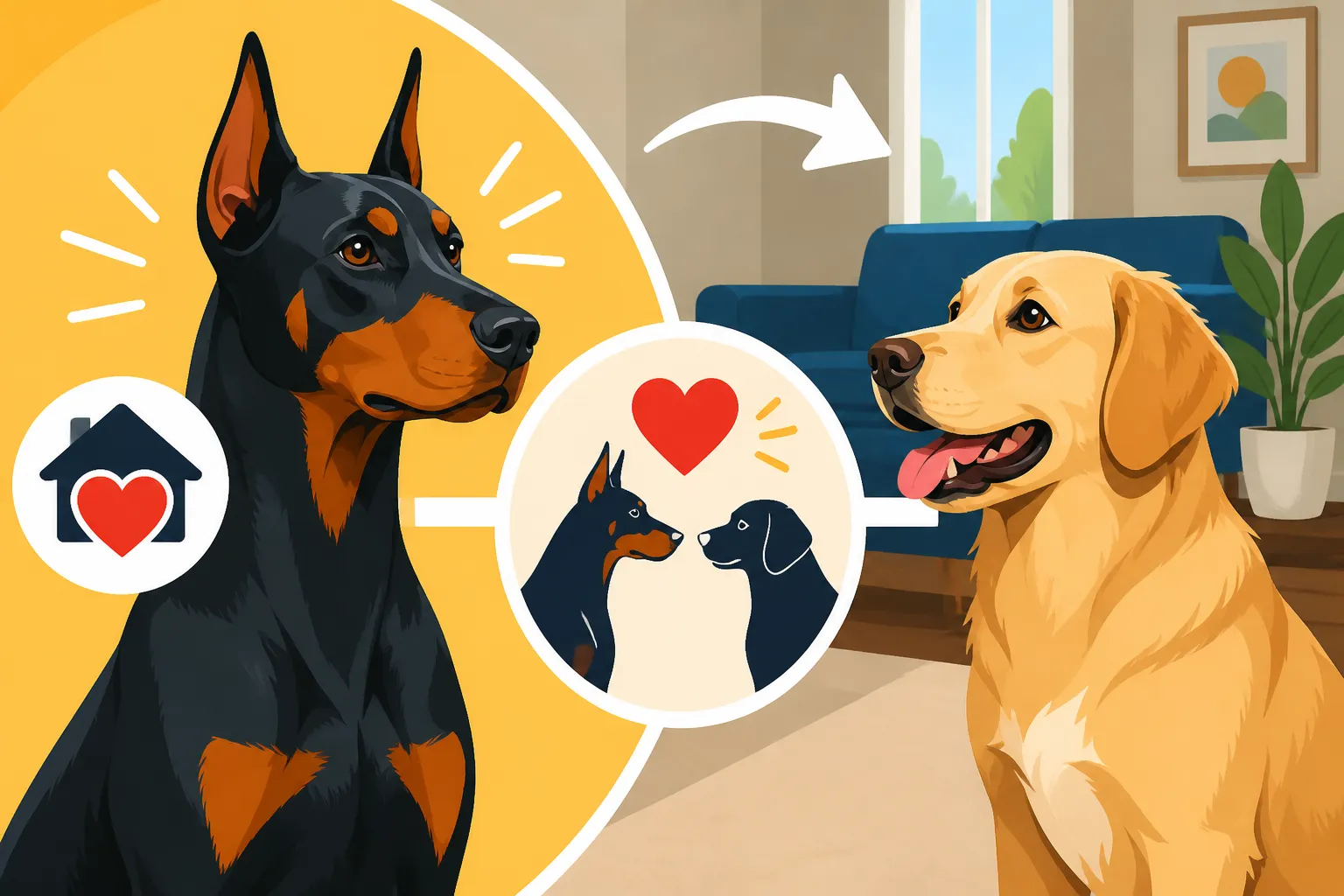 Adding a Doberman to a House That Has a Dog