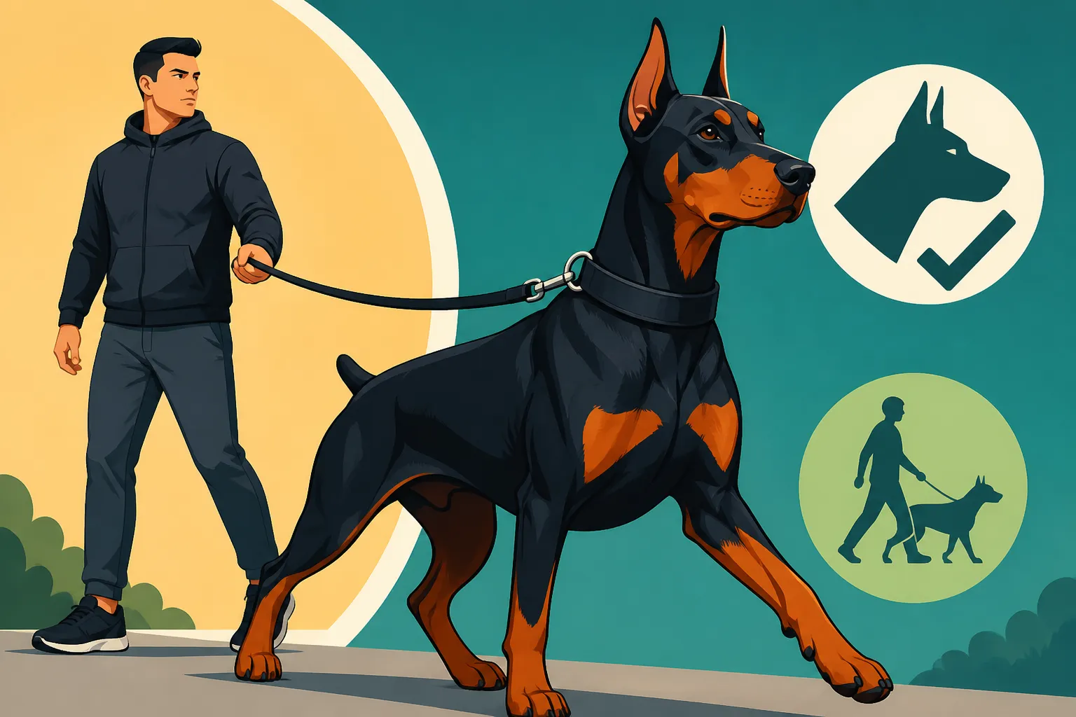 Leash Manners for an Eighty-Pound Doberman