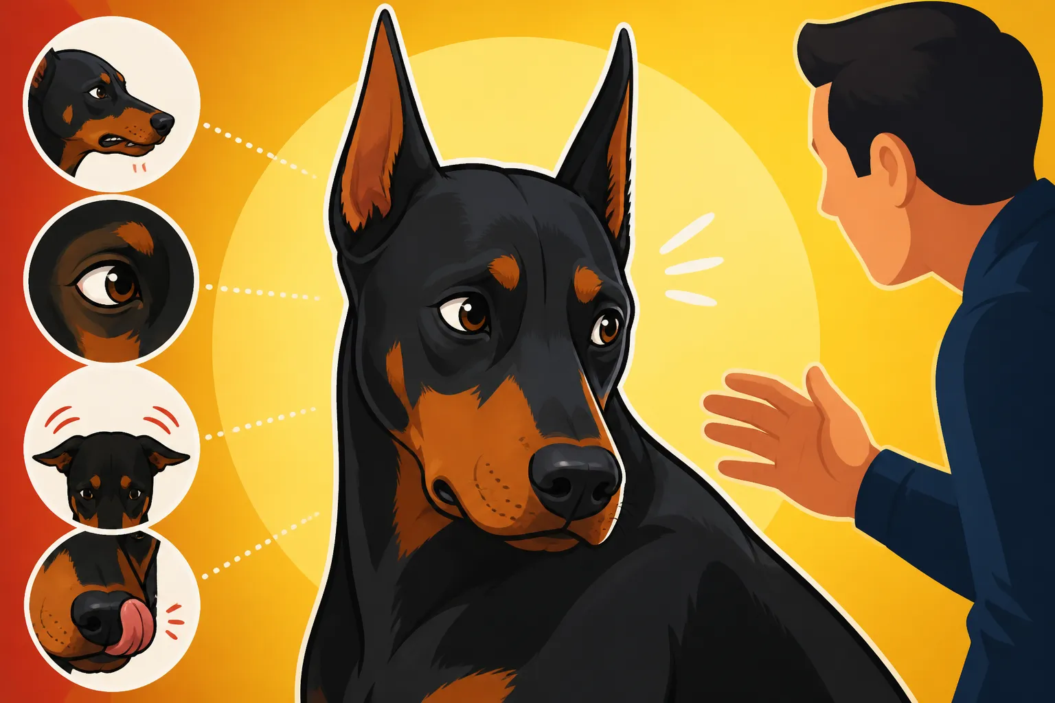 Spotting the Moment a Doberman Is Uncomfortable
