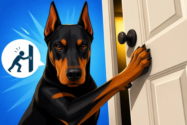 Why a Doberman Will Not Let You Shut a Door