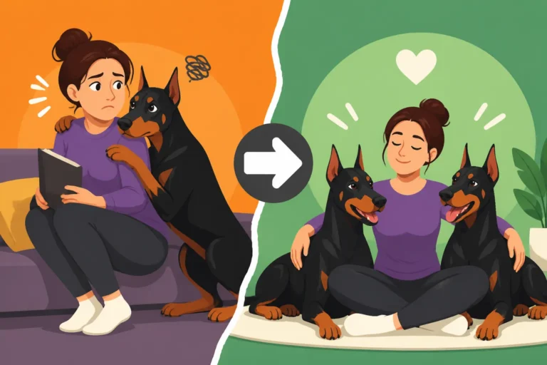 Whether Two Dobermans Reduce the Clinginess