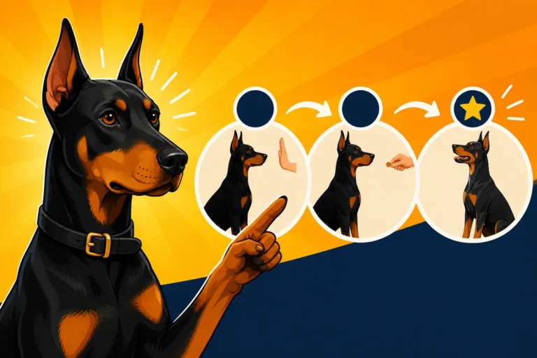 Why a Doberman Learns a Cue in Three Repetitions