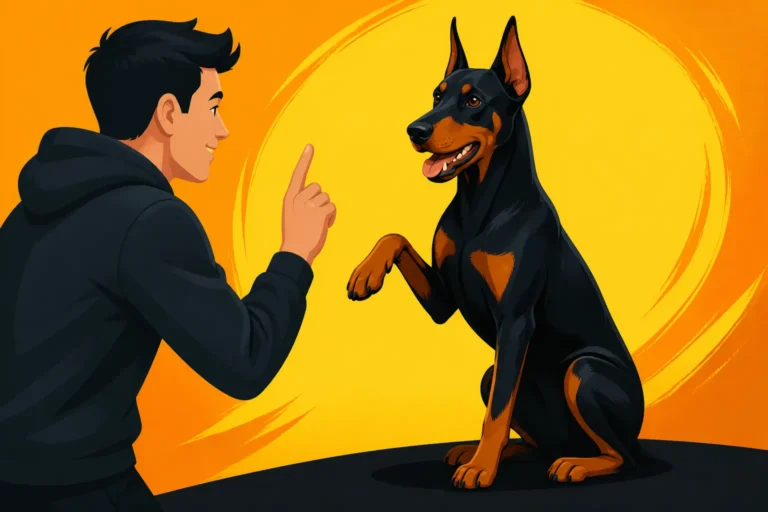 Trick Training an Adult Doberman
