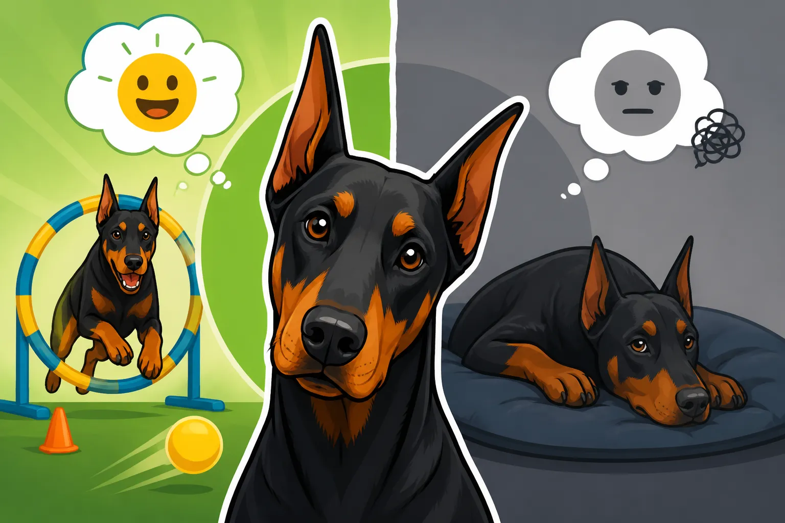 Whether a Doberman Gets Bored of Repetition