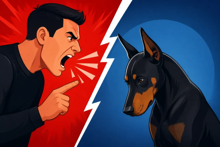 Why Yelling Shuts a Doberman Down