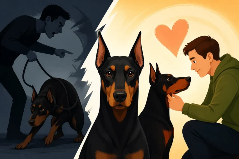 Rebuilding Trust With a Harshly Handled Doberman