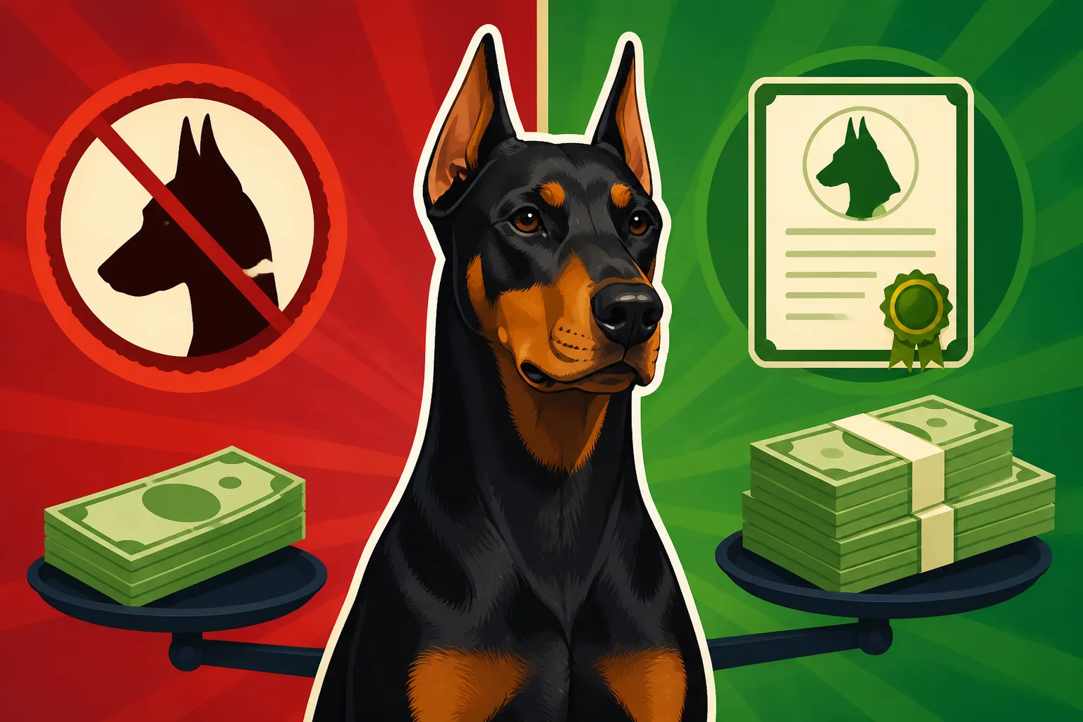 Whether Full Registration Changes a Doberman Price