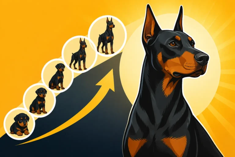 The Sixteen Weeks That Set a Doberman Up