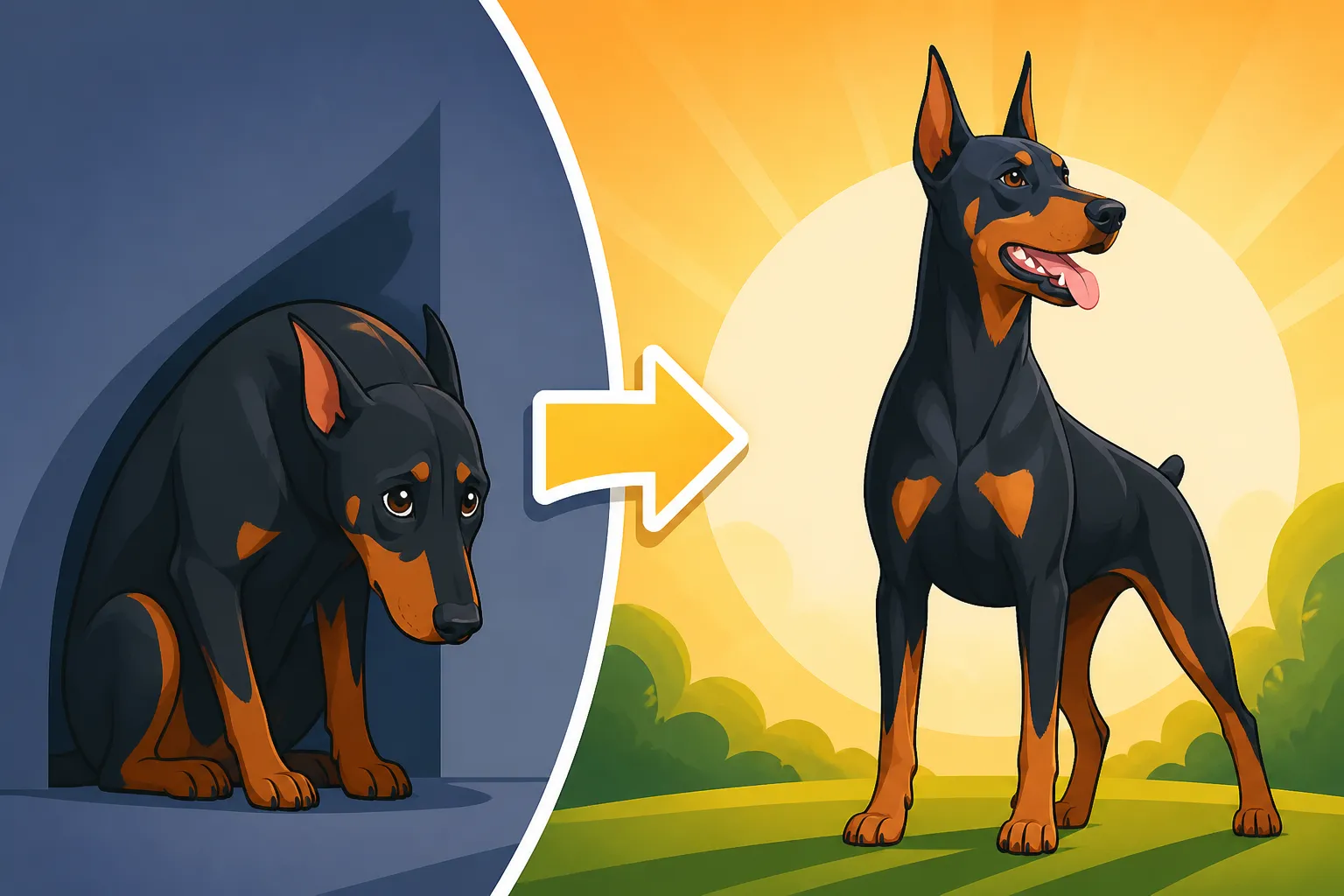 Whether a Shy Doberman Can Be Built Up