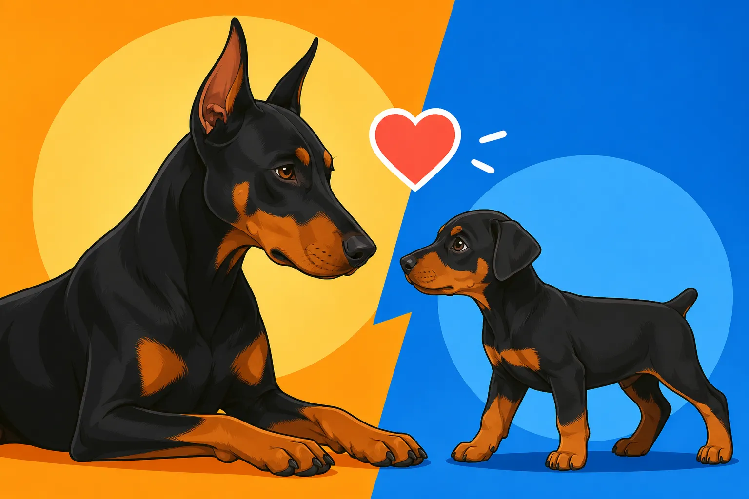 Bringing a Doberman Puppy to an Older Doberman
