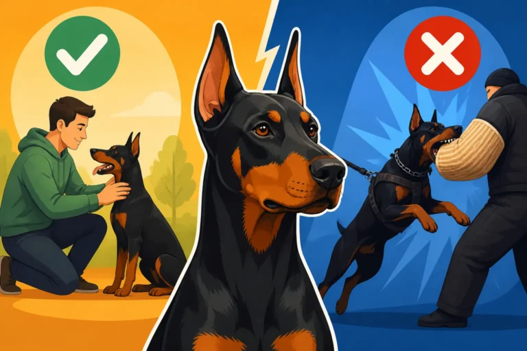 Whether a Pet Doberman Should Do Bite Work