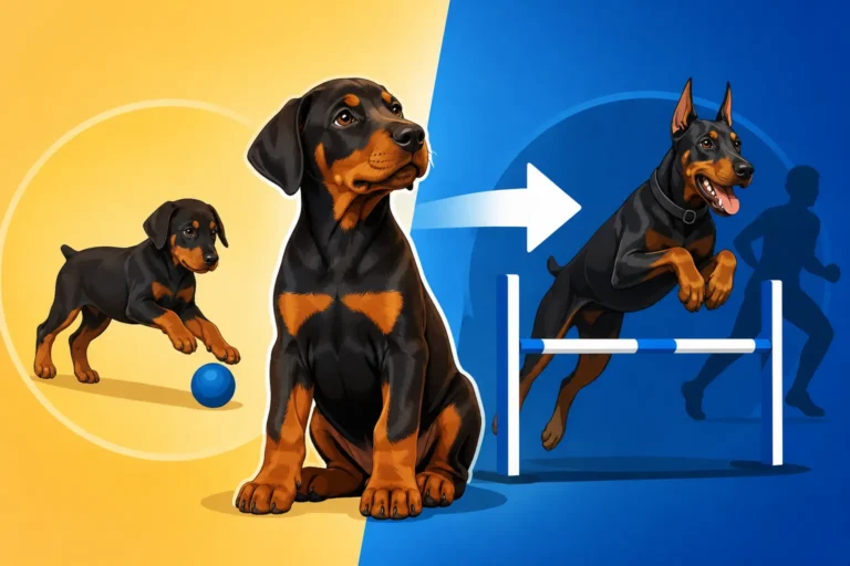 The Age a Doberman Starts Sport Training