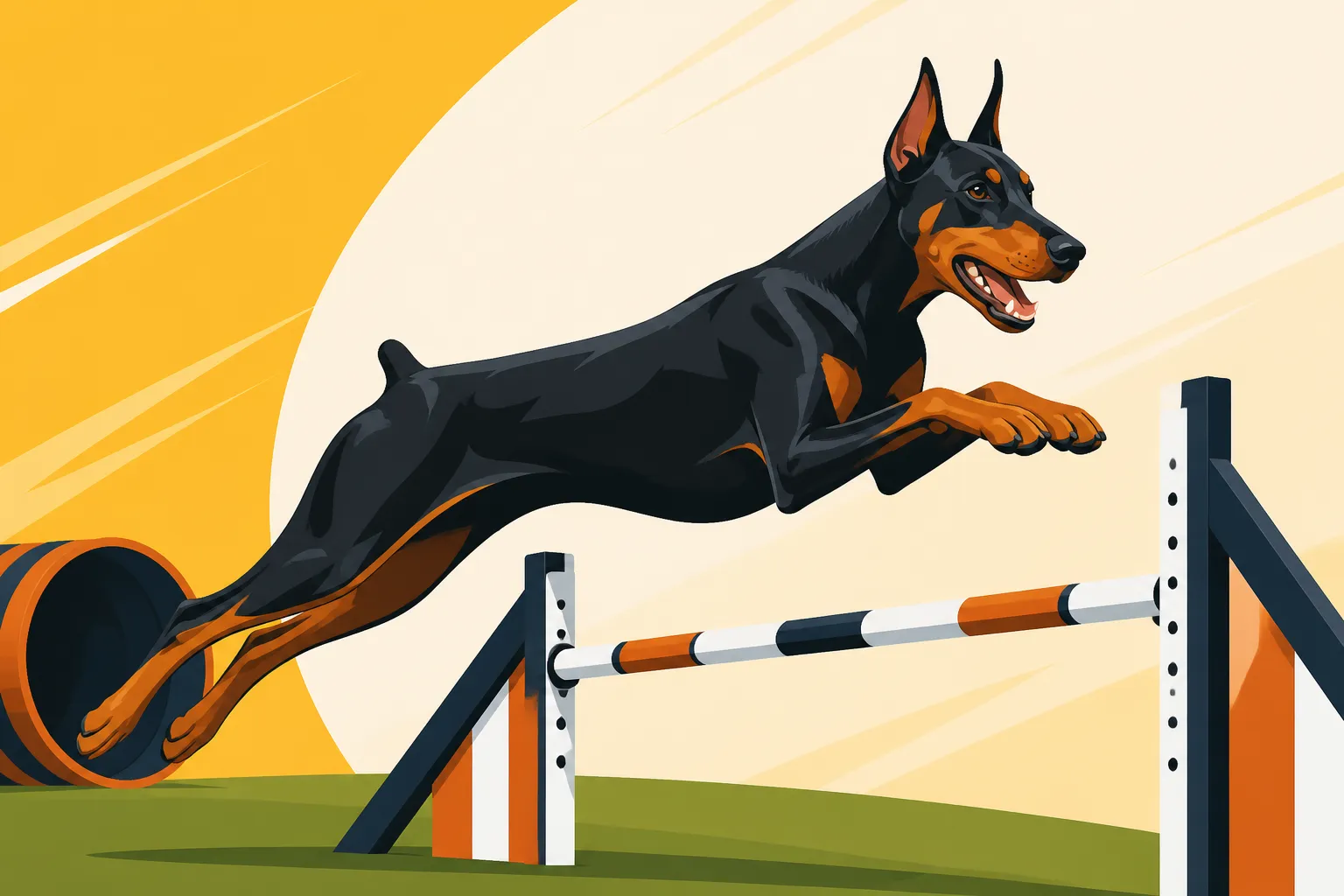 Agility With a Doberman's Long Frame