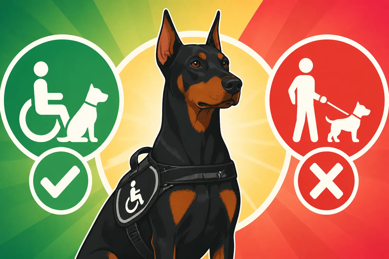 Whether Dobermans Are Accepted as Service Dogs