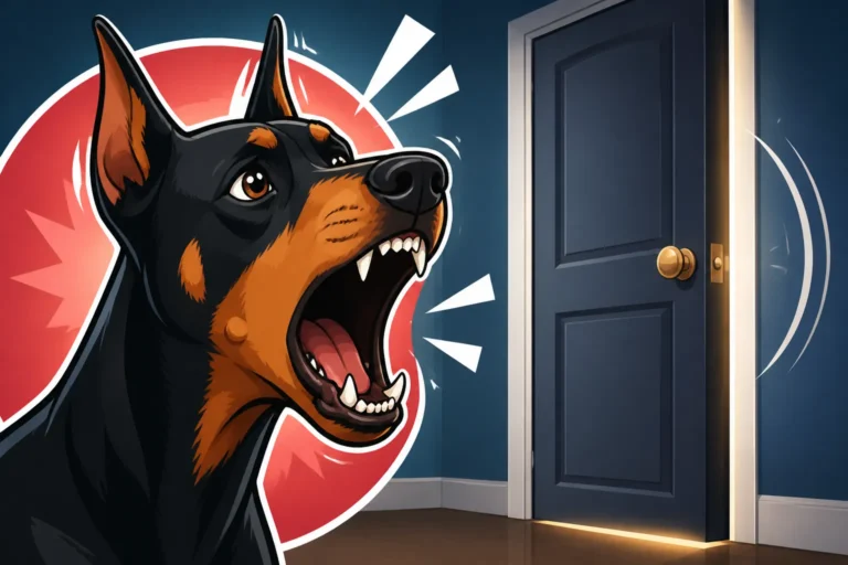 A Doberman That Screams the Moment the Door Shuts